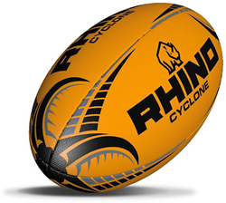 Rhino Ballon de rugby Cyclone Fluo Orange - Taille 4