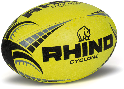 Rhino ballon de rugby Cyclone fluo jaune taille 3 ballon d'entraînement
