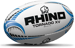 Rhino ballon de rugby Tornado XV blanc - taille 4 - ballon match grip