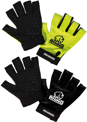Rhino gants de sport demi-doigts junior noir XS/S - adhérence et chaleur