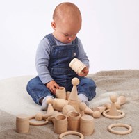 TickiT Objets en bois pour jeu heuristique - 63 pièces-3
