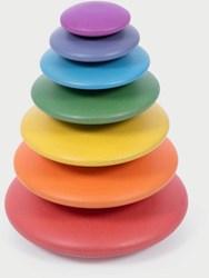 TickiT Boutons en Bois Arc-en-ciel - Jouet et Éducatif