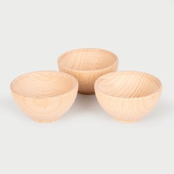 TickiT bol en bois jouet 70 mm lot de 3 - éducatif