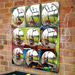 tickit Giant 9-Dome Acrylic Mirror Panel - 780mm