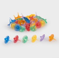TickiT toupies de couleur translucide jouet - set de 36 pièces