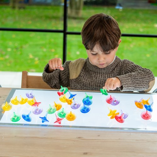 TickiT toupies de couleur translucide jouet - set de 36 pièces-3
