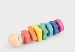 TickiT RAINBOW WOODEN SHAPE TWISTER (torsion de la forme en bois)
