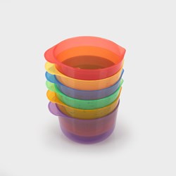 TickiT bols jouets transparents colorés - set de 6 - jeu éducatif