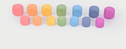 TickiT cubes en bois arc-en-ciel - jouet éducatif blocs