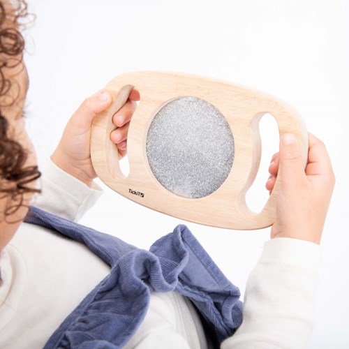 TickiT - Panneau sensoriel à paillettes jouet Easy Hold Silver-2