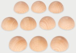 TickiT demi-sphères en bois jouet - semisphères naturelles éducatif