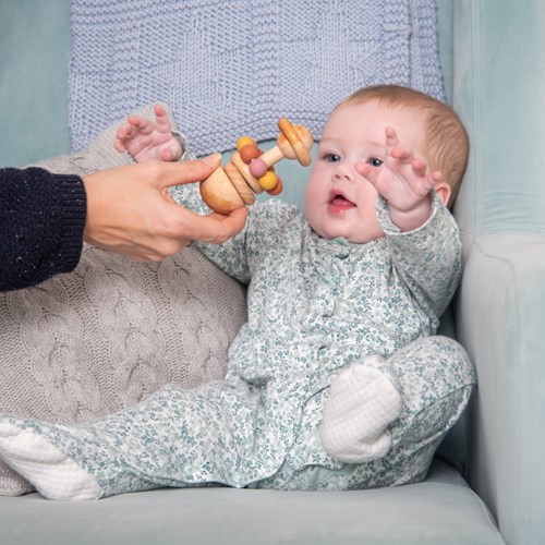 TickiT SiliSoft hochet à perles jouet sensoriel bébé multicolore-3