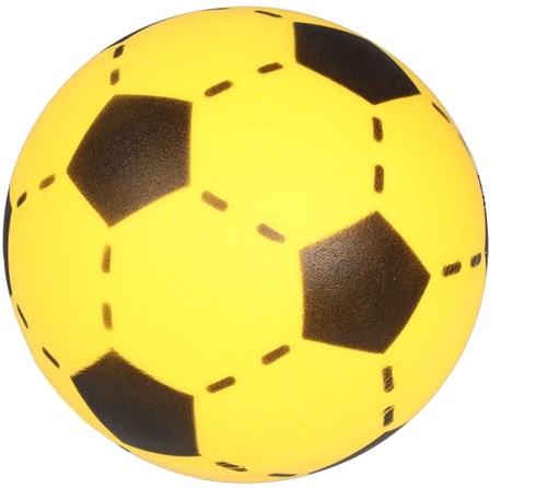 Balle en mousse jaune - jouet balle 20 cm pour intérieur et extérieur-2
