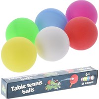 Tafeltennisballen doosje a 6 stuks
