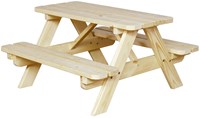 Banc de pique-nique pour enfants mobilier de jardin en bois 4 enfants FSC