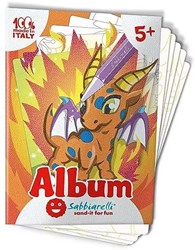 Sabbiarelli album peinture sur sable dragons loisirs créatifs enfants
