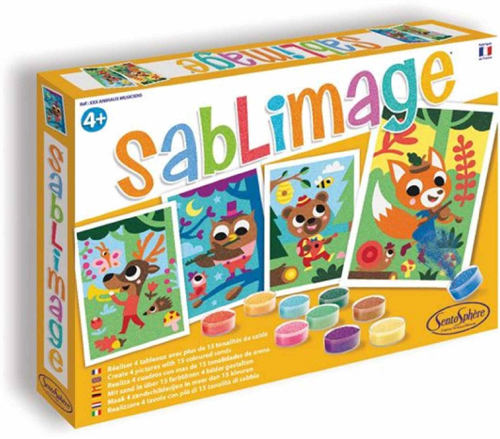 Sentosphère coffret créatif tableaux de sable animaux musiciens enfants