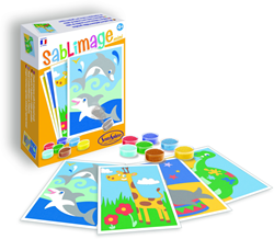 Sentosphère kit créatif Mini Animaux Exotiques peinture au sable