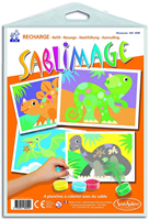 Sentosphère kit créatif Sablimage recharge Dinosaures 18x25 cm tableaux de sable
