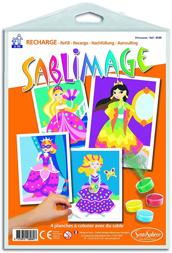 Sentosphère kit créatif Sablimage recharges princesses créatif