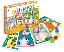 Sentosphère jouet créatif Sablimage Animaux câlins coffret sable coloré
