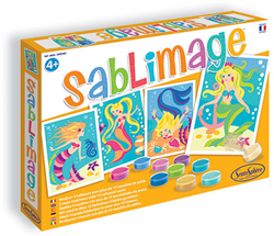 Sentosphère coffret créatif sirènes peinture sur sable pour enfants