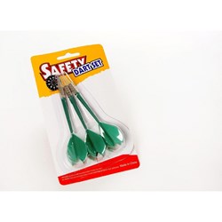 Angel Sports fléchettes vertes softtip pour enfants 3 pièces sûres