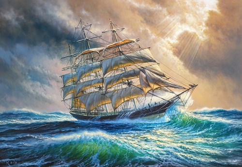 Castorland puzzle Sailing against all Odds - 1000 pièces aventure en mer
