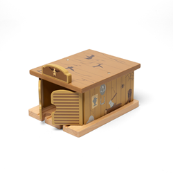 BigJigs train en bois Tunnel Saloon accessoire Far West jouet
