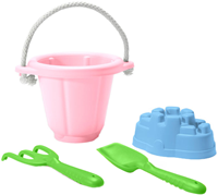 Green Toys jouet de sable seau rose écologique plage