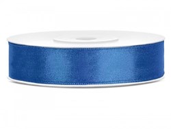 Hobbygroep ruban satin bleu 12mm 25m matériel créatif emballage cadeau
