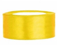 Hobbygroep ruban satin jaune 25 mm 25 m bande de loisirs créatifs luxe