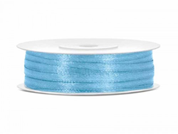 Hobbygroep ruban satin bleu clair 3 mm 50 m cadeau loisirs créatifs