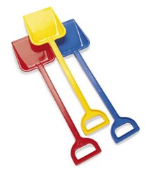 Dantoy pelle jouet 50cm bac à sable - 3 pièces colorées
