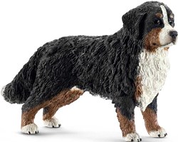 Figurine de ferme chienne Bouvier Bernois femelle - Jouet chien Schleich