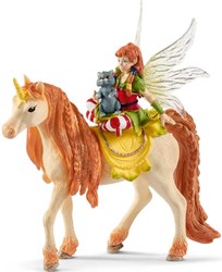 Schleich bayala - Fée Marween avec licorne pailletée - Figurine jouet pour enfants