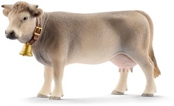 Schleich Farm World vache Braunvieh figurine de jeu - réaliste et détaillée