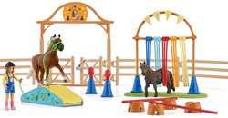Schleich Farm World ensemble d'agilité poney jouet pour enfants