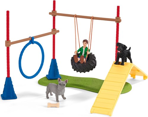 Schleich Ferme - Set Agility Jeu pour Chiens 42536-2
