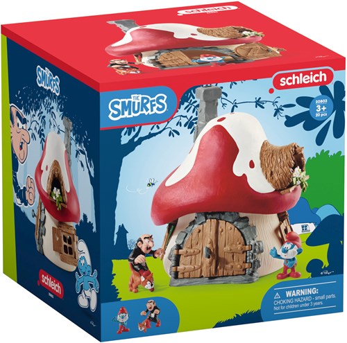 Schleich Smurfs Smurfenhuis met 2 speelfiguren - 20803