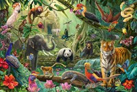 Schmidt puzzle animaux de la jungle - puzzle wildlife coloré 100 pièces