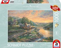 Schmidt puzzle Daybreak in the Emerald Valley - puzzle 1000 pièces-2