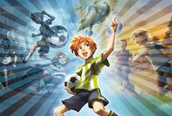 Schmidt puzzle football bande esprit combatif 100 pièces enfants puzzle