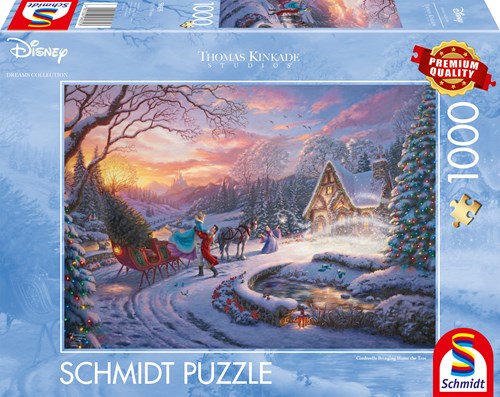 Schmidt puzzle Disney Cendrillon 1000 pièces qualité premium-2