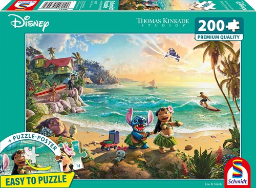 Schmidt puzzle Disney Lilo & Stitch écologique 200 pièces cartoon-2