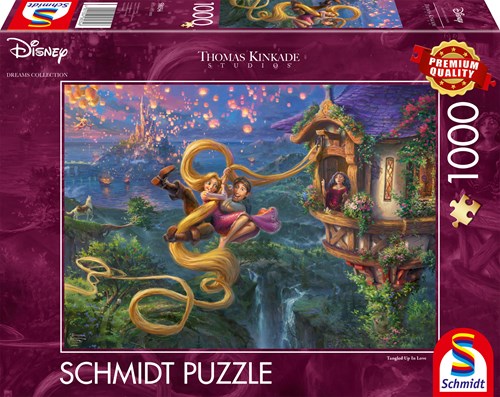 Schmidt puzzle Disney Raiponce Tangled 1000 pièces dessin animé-2