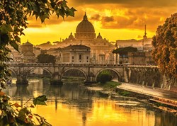 Schmidt puzzle Lumière dorée sur Rome 1000 pièces - Qualité premium
