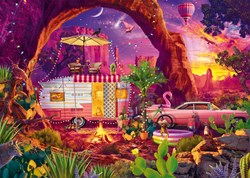 Schmidt puzzle Jeff Haynie - Camping dans le désert - 1000 pièces