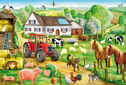 Schmidt puzzle Ferme Joyeuse - 100 pièces - puzzle enfant carton