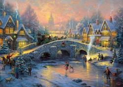 Schmidt puzzle de Noël Thomas Kinkade 1000 pièces casse-tête adulte